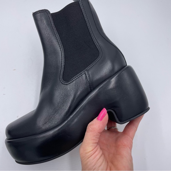 NEW Everlane Black Puffa Chunky Platform Y2K 90s Short Boot in Size 5 - Picture 14 of 14